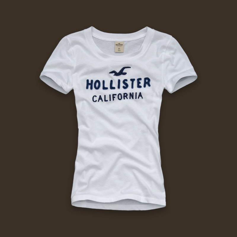 Hollister Mujeres De Cuello Redondo Corto Remera HCO4806